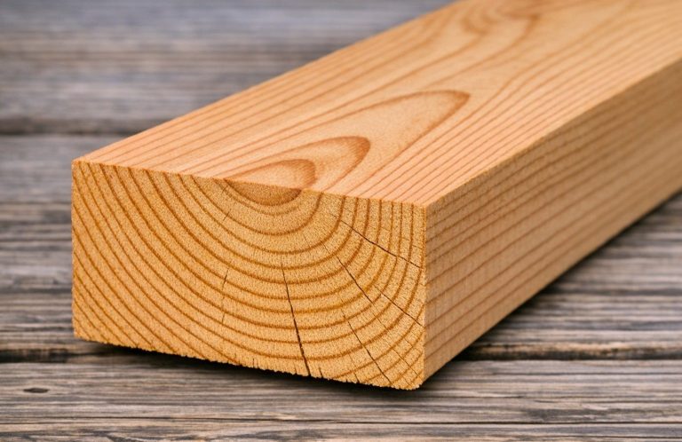 Querschnitt eines Robinienbalkens