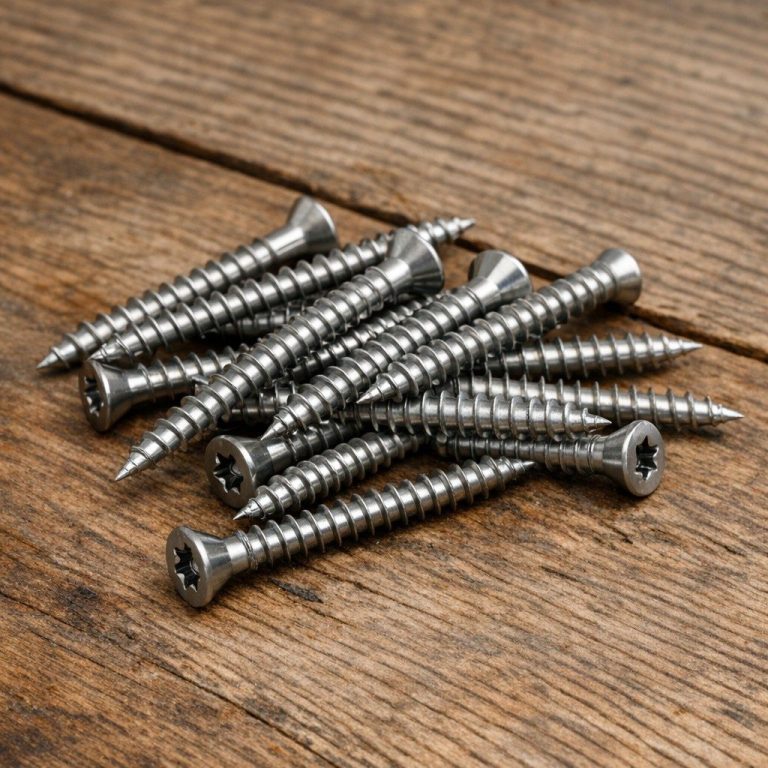 Edelstahlschrauben rosten nicht und sind für Gartenmöbel die beste Wahl