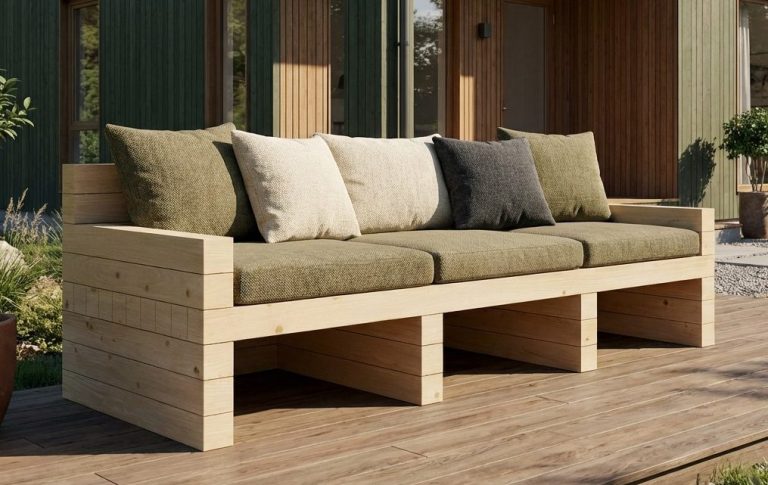 Schöne Polster werten das DIY outdoor-lounge.com SOFA TUSCANY auf