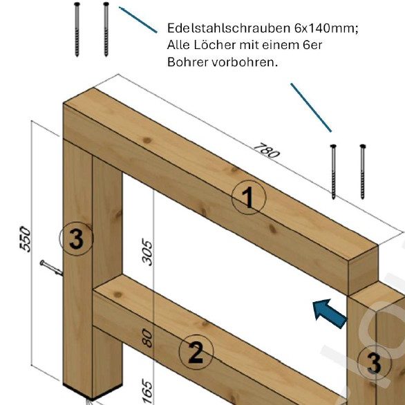 Beispielbild für die Aufbauanleitung für Garten-Lounge Sofa KYOTO