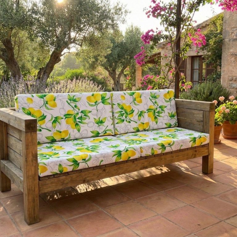 Schöne Polster werten das DIY outdoor-lounge.com SOFA TUSCANY auf