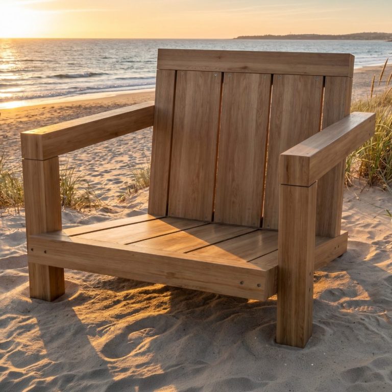 DIY Gartensessel ELBE im easy Lounging Design mit tiefer Sitzposition