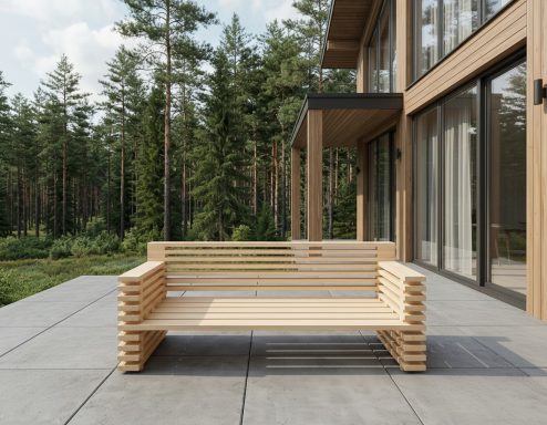 Was man aus einem Stapel Holz alles machen kann! Die DIY-Outdoor-Lounge STRATA